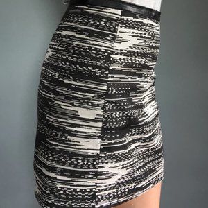 Monochrome Mini Skirt